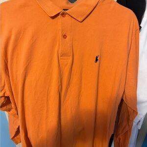 Polo by Ralph Lauren Orange Short-Sleeve Polo with Navy Pony